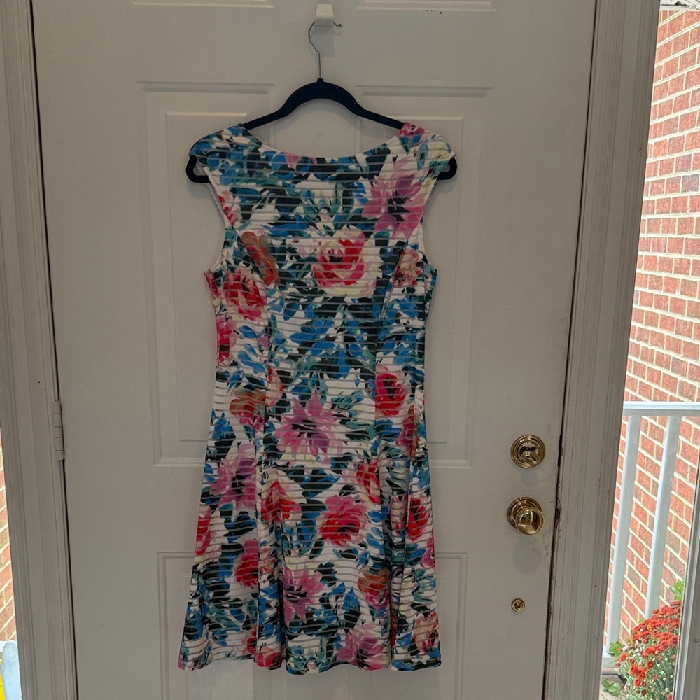 London Times Floral Multicolor Dress